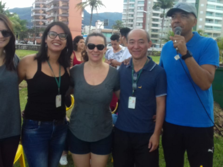 Equipe de professores do IFSP responsáveis pela organização do evento